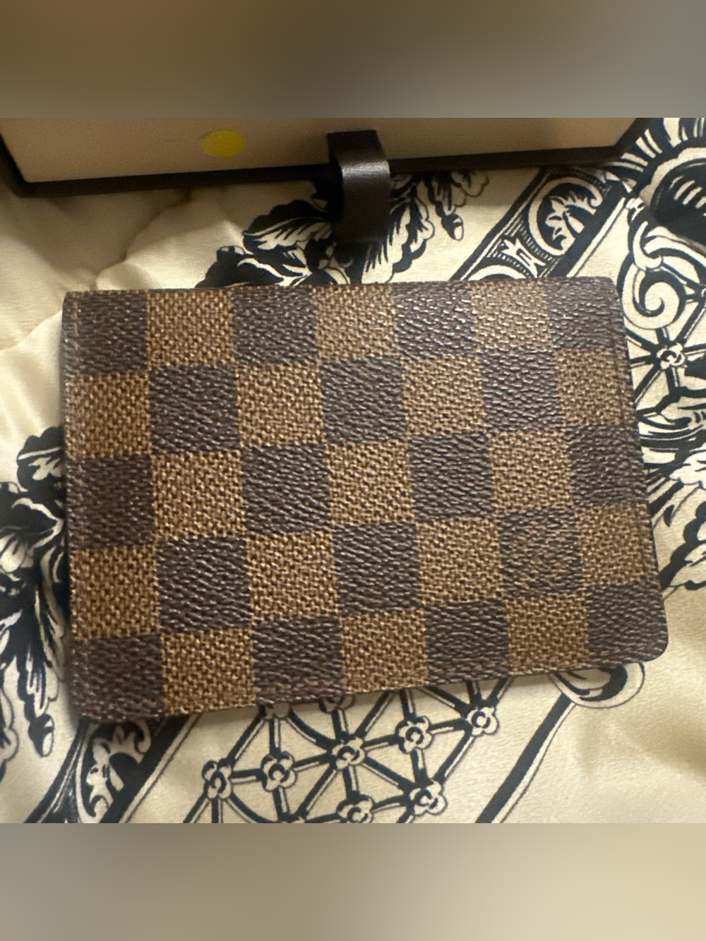 Louis Vuitton Damier Ebene Card Holder with box EUC